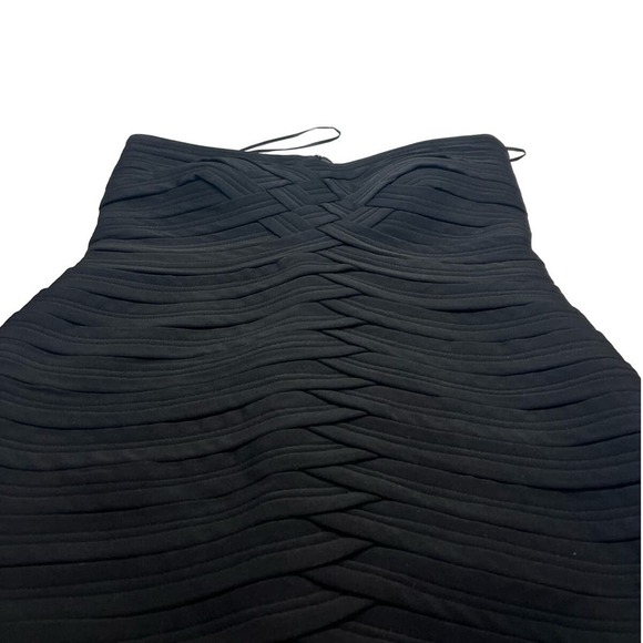 JS Collections Strapless Bodycon Woven Stretch Bandage Little Black Dress 8 - Picture 5 of 8